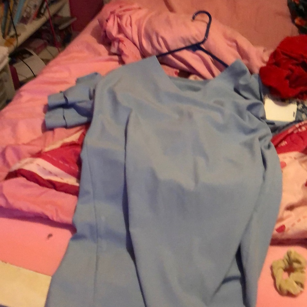 Baby blue dress
